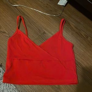 Red tank top